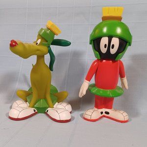 Marvin the Martian & K9 plastic figures